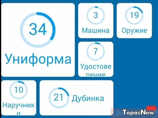 Предметы полицейского