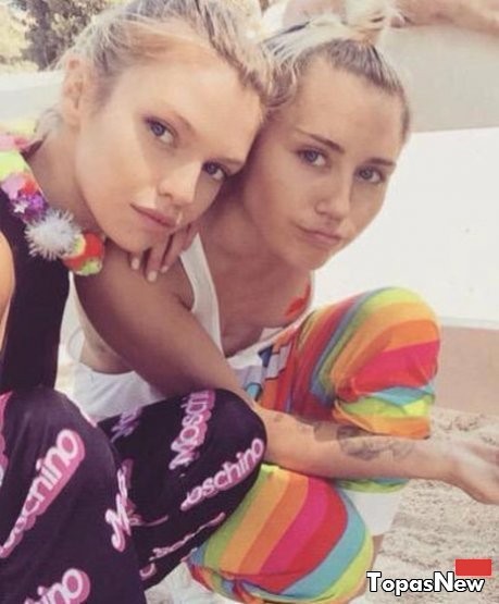 Miley Cyrus and Stella Maxwell