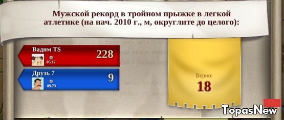 Мужской рекорд в тройном прыжке в легкой атлетике (на нач. 2010г.)