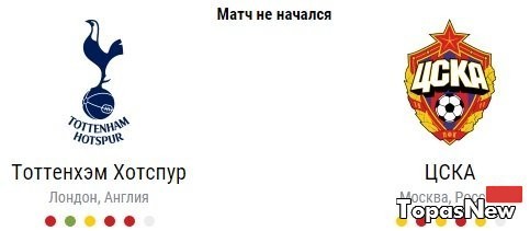 Тоттенхэм Хотспур ЦСКА 07.12.2016 смотреть онлайн трансляция Лиги чемпионов