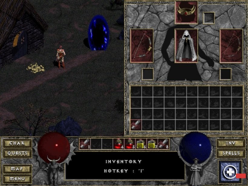 diablo 1996 gameplay, history