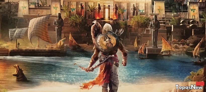 Детали боевой и защитной экипировки главного персонажа Assassin's Creed: Origins