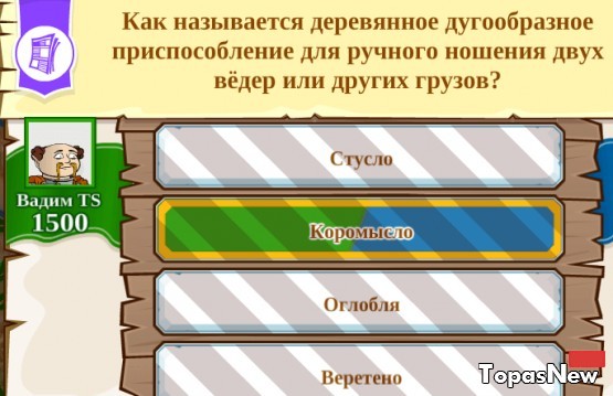 Как называется приспособление для  ношения 2 вёдер?