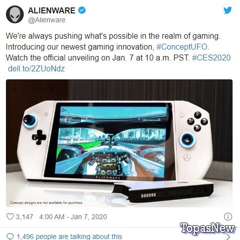 Alienware создали прототип портативного ПК, который работает как Nintendo Switch